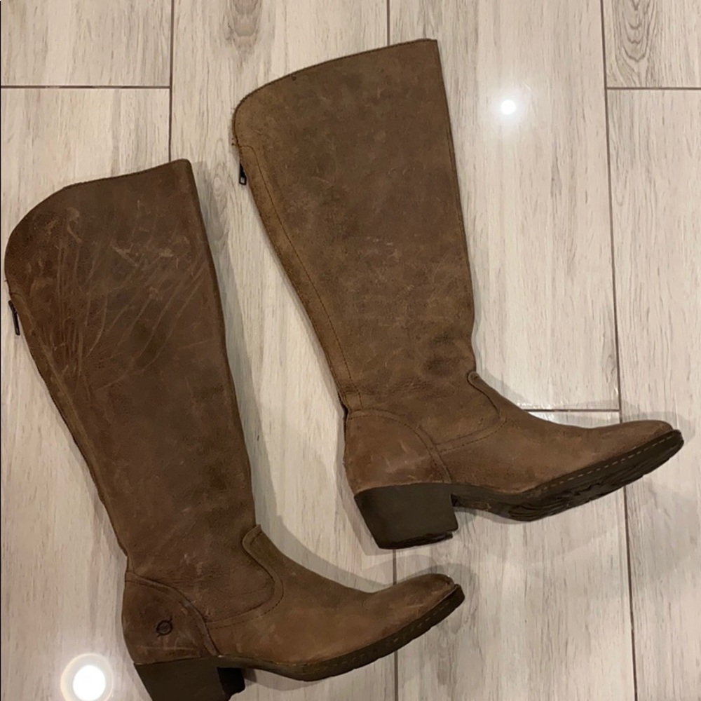 Born•Leather Heeled Boots